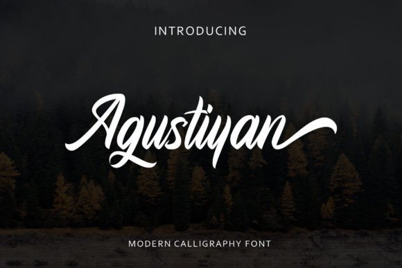 Agustiyan: A Charming Script Font for Scroll-Stopping Digital Content