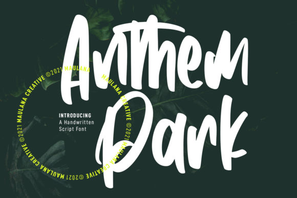 Anthem Park: A Quirky Handwritten Font for Modern Web Design