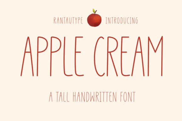 Apple Cream: A Sweet Script Handwritten Font for Editorial Design