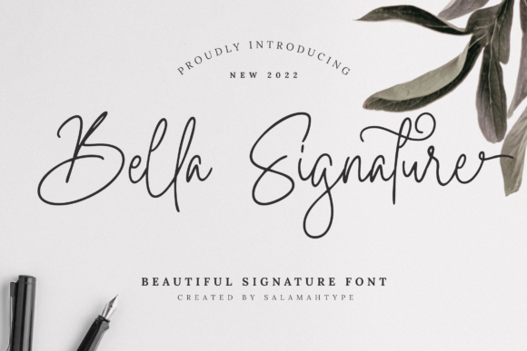 Bella Signature: A Charming Script Font for Crafters and Sellers