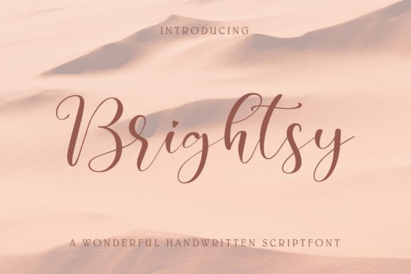 Brightsy: A Chic Handwritten Font for Small Business Branding