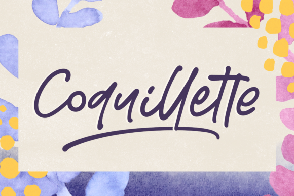 Coquillette: A Sweet Handwritten Font for Business Branding