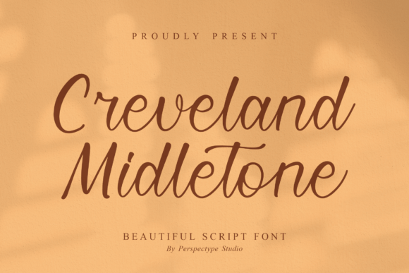 Creveland Midletone: A Script Handwritten Font for Elegant Editorial Design