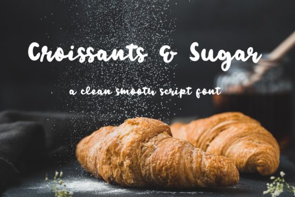 Croissants Sugar: A Sweet Script Font for Web Design and Digital Branding