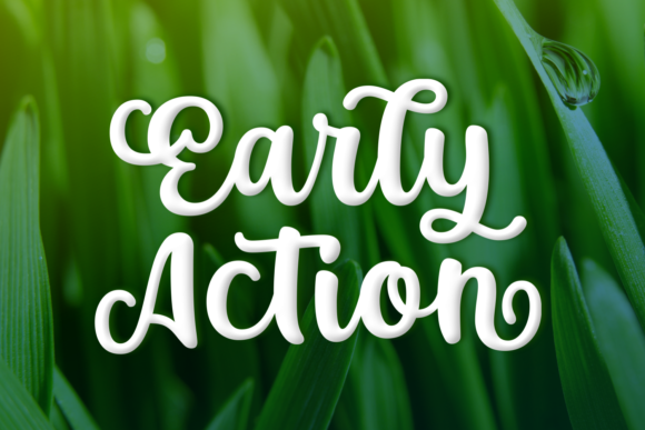 Early Action Font: Elevate Your Brand with Handwritten Elegance