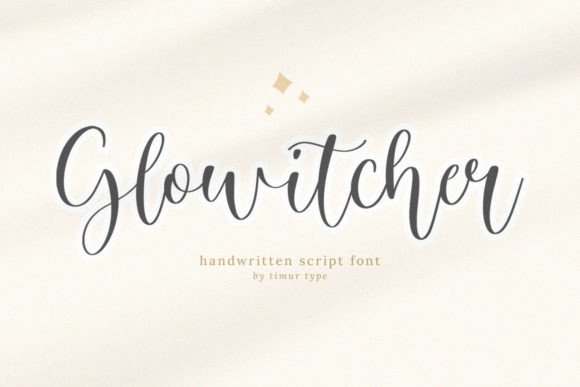 Glowitcher: A Charming Script Font for Elegant Editorial Design
