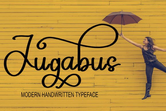 Jugabus: A Handwritten Script Font for Crafters and Makers