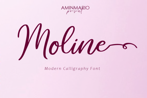 Moline: A Modern Calligraphy Font for Elegant Branding and Design