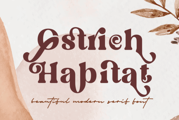 Ostrich Habitat: A Sophisticated Serif Font for Editorial Design