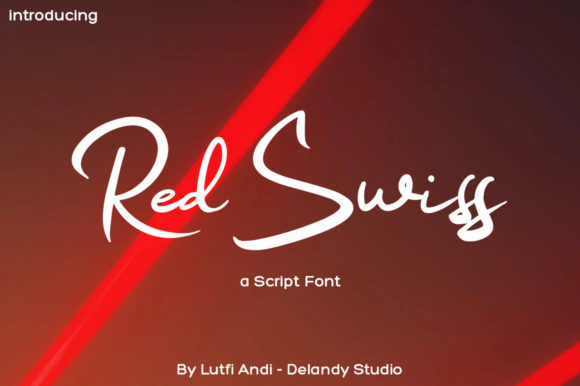 Red Swiss: A Handwritten Font Perfect for Crafters and Makers