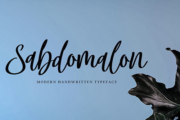 Sabdomalon: A Charming Script Font for Elegant Branding