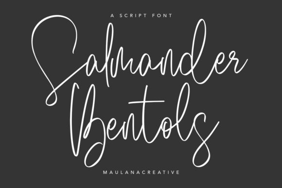 Salmander Bentols: A Handwritten Font That Elevates Small Business Branding