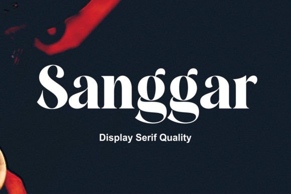 Sanggar: A Bold Serif Font for Handmade Business Branding