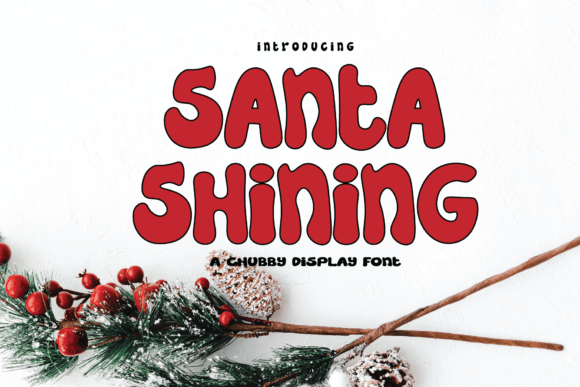 Santa Shining: A Handwritten Font for Festive and Modern Campaign Visuals