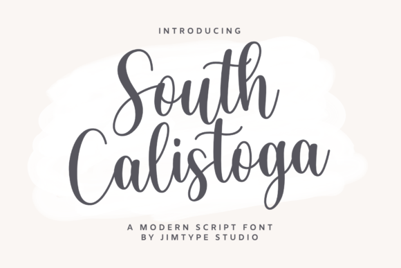 South Calistoga: A Charming Script Font for Handmade Labels, Invitations & More