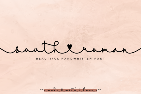 South Roman: A Handwritten Script Font for Elegant Editorial Design