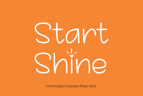 Start Shine: A Thin Handwritten Font for Crafters and Makers