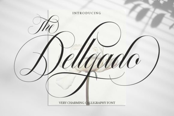 The Dellgado: A Charming Script Font for Handmade Labels, Invitations, and More