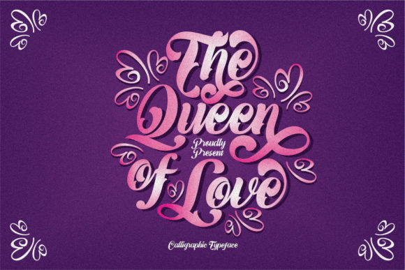 The Queen of Love: A Script Handwritten Font for Elegant Branding