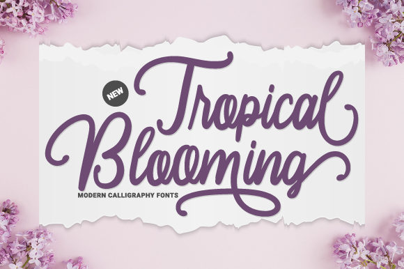 Tropical Blooming: A Soft Script Font for Elegant Web Design