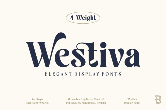 Westiva: A Stylish Serif Font for Elegant Craft and Product Design